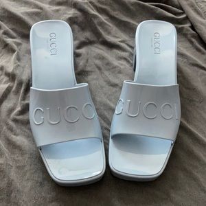 Light Blue Gucci Sandals